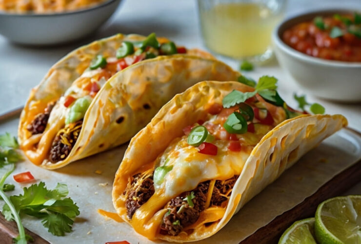 Loaded Cheesy Pocket Tacos Recipe