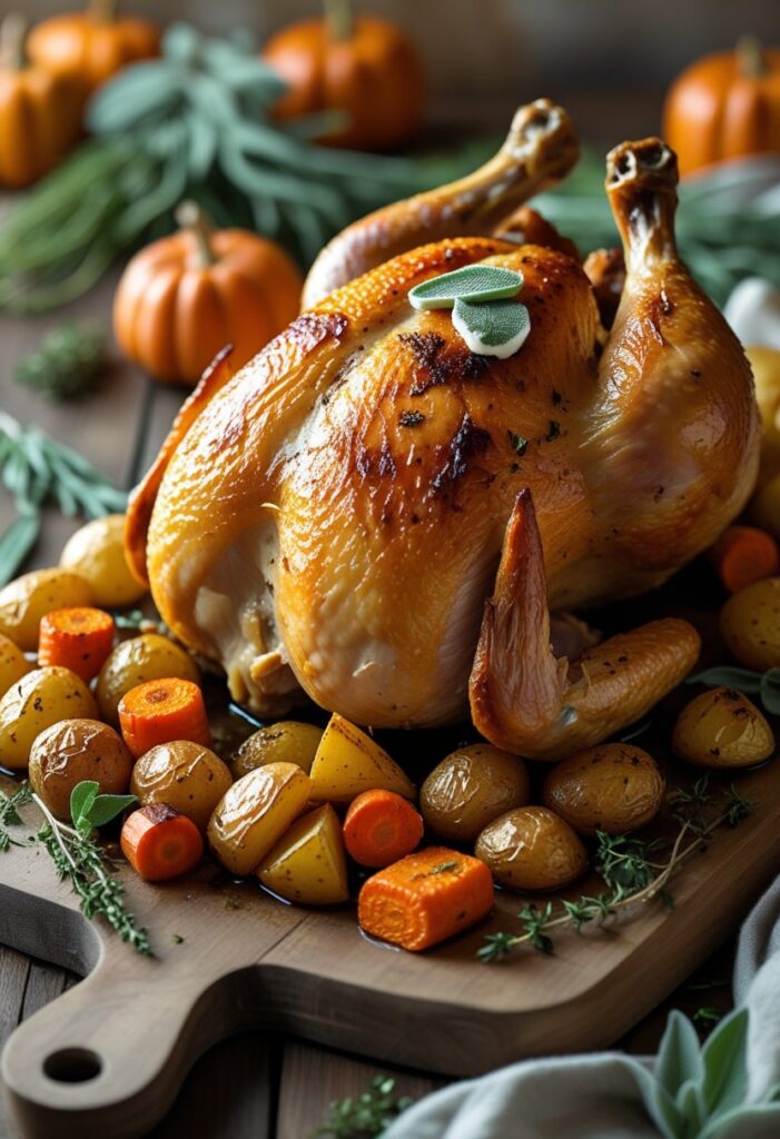 Sage Butter Roasted Chicken