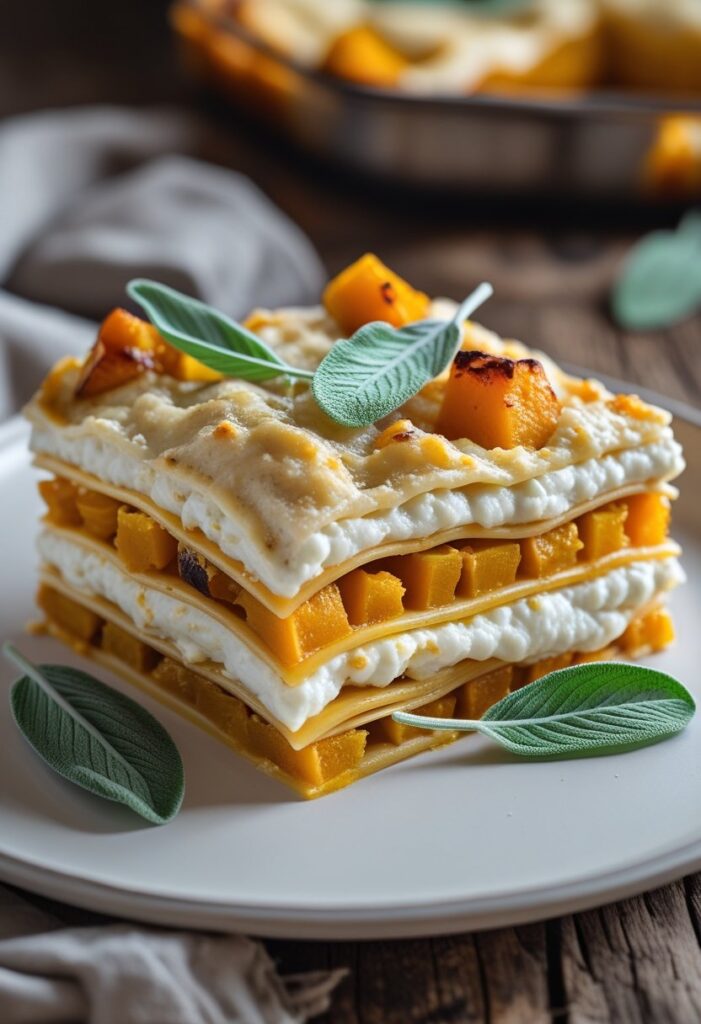 Roasted Butternut Squash Lasagna