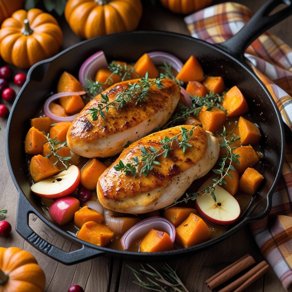 Autumn Harvest Chicken Skillet Recipe