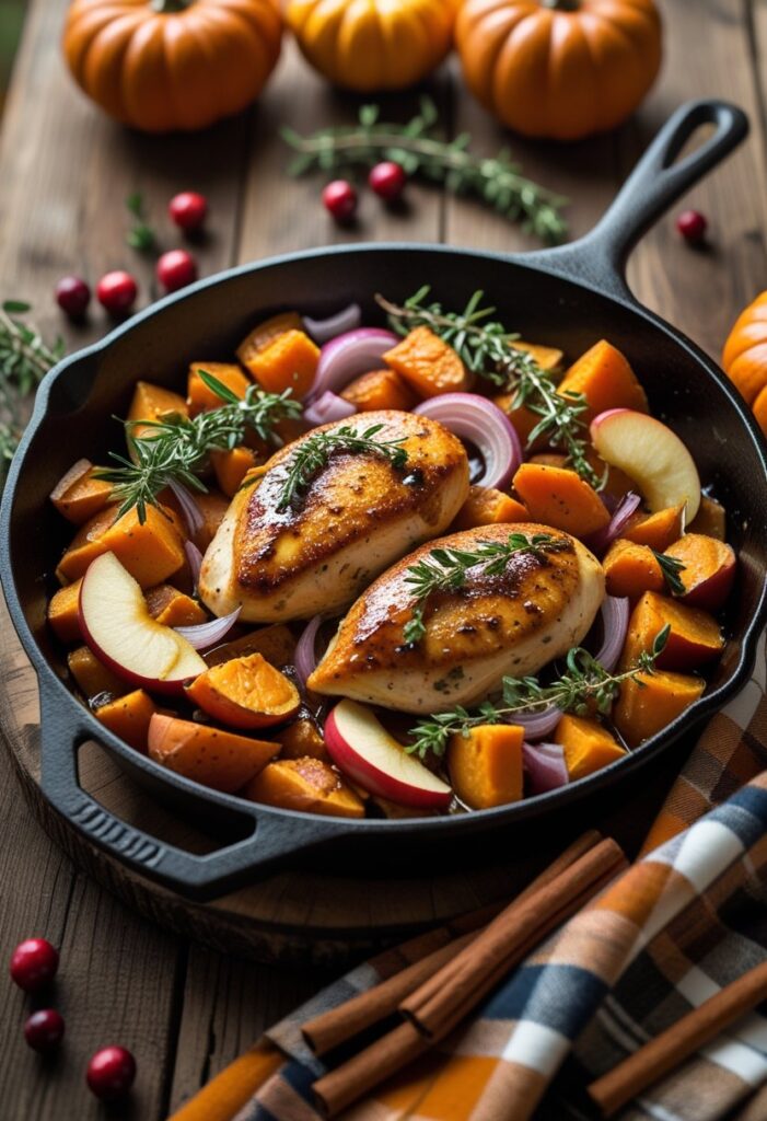 Autumn Harvest Chicken Skillet Recipe