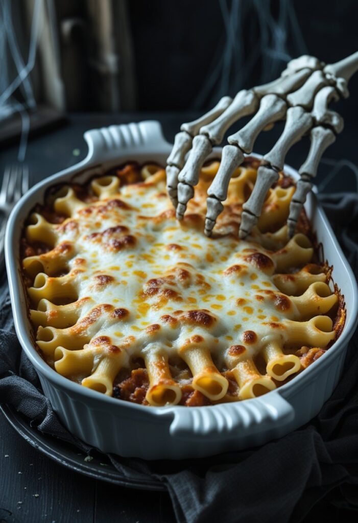 Skeleton Alfredo Bake