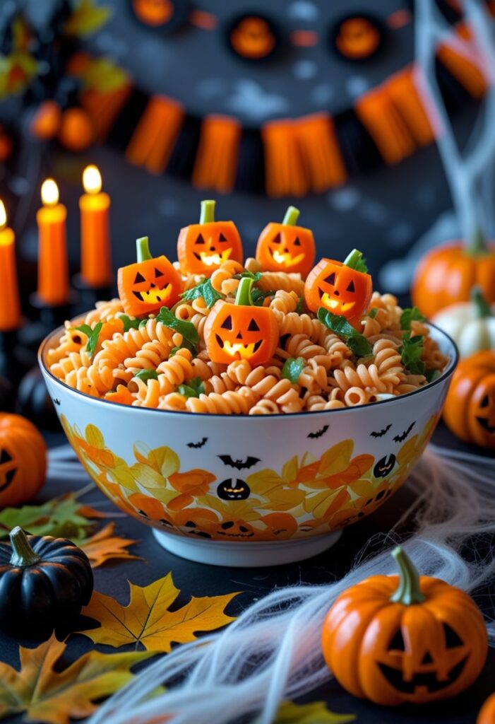 Jack-O’-Lantern Pasta Salad