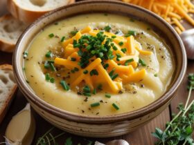 Cheddar Garlic Herb Potato Soup Recipe