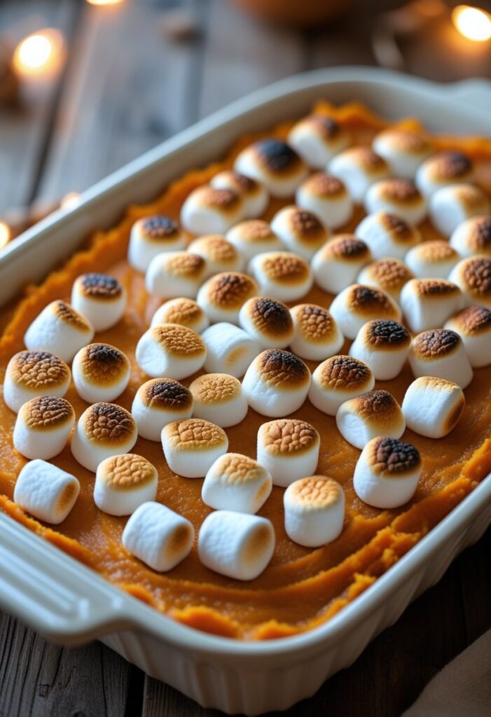 Sweet Potato Casserole with Marshmallows
