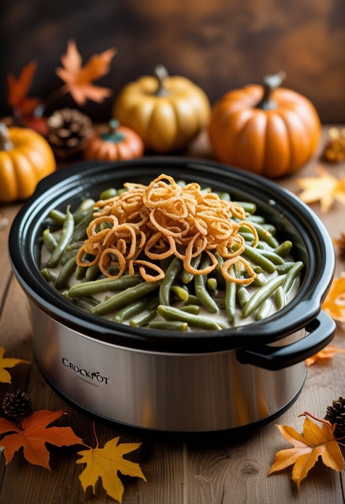 Slow Cooker Green Bean Casserole