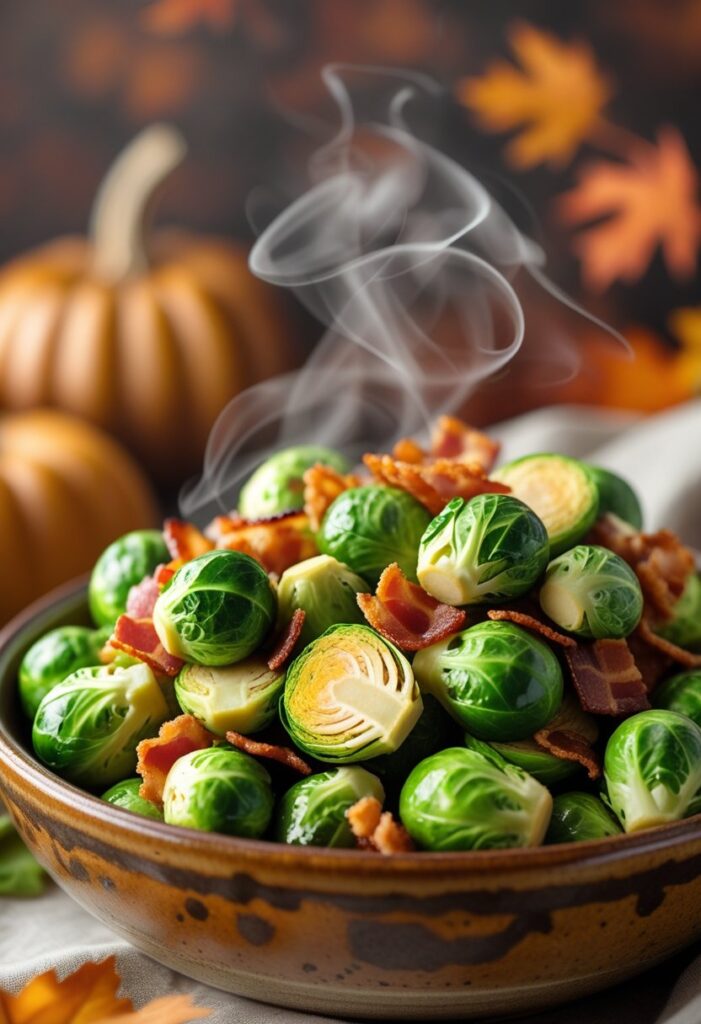 Slow Cooker Brussels Sprouts with Bacon