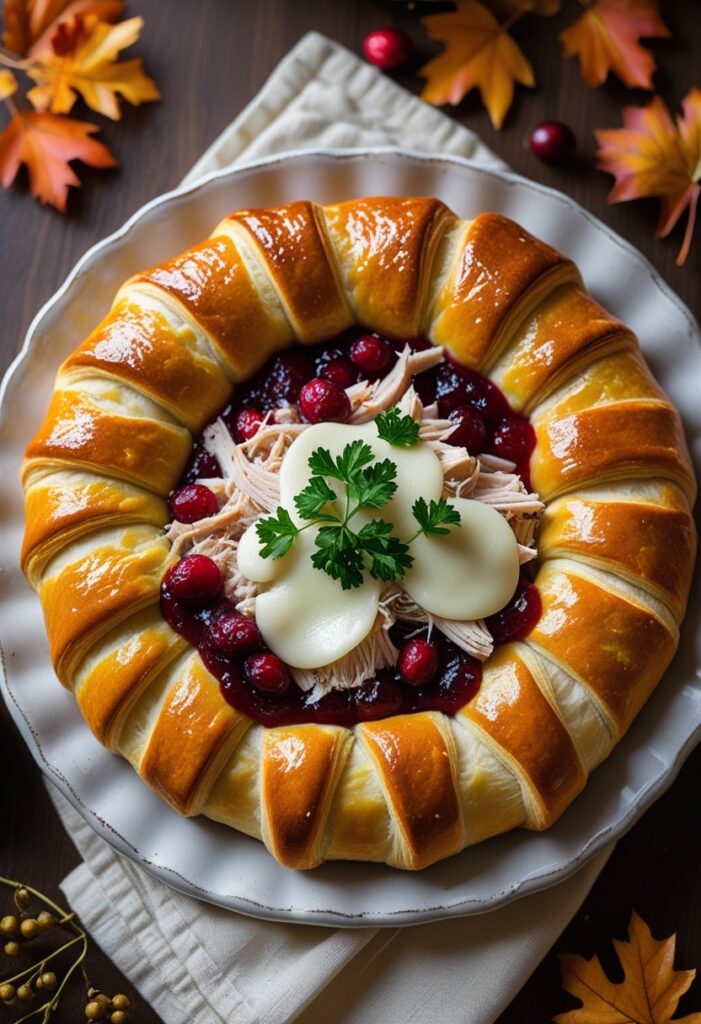 Turkey Cranberry Crescent Ring Recipe