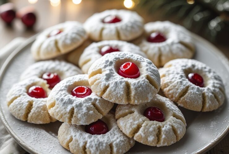 Cherry Snowball Cookies Recipe