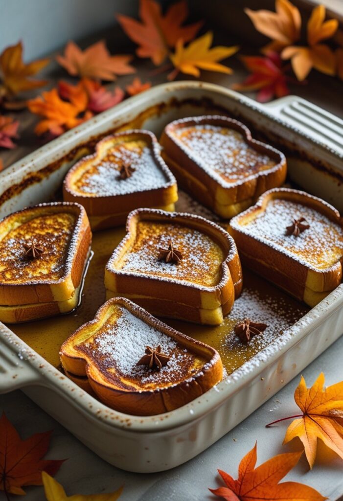 Pumpkin Spice French Toast Casserole