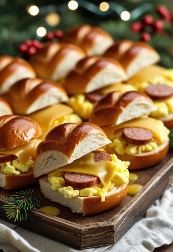 Turkey Sausage Breakfast Sliders
