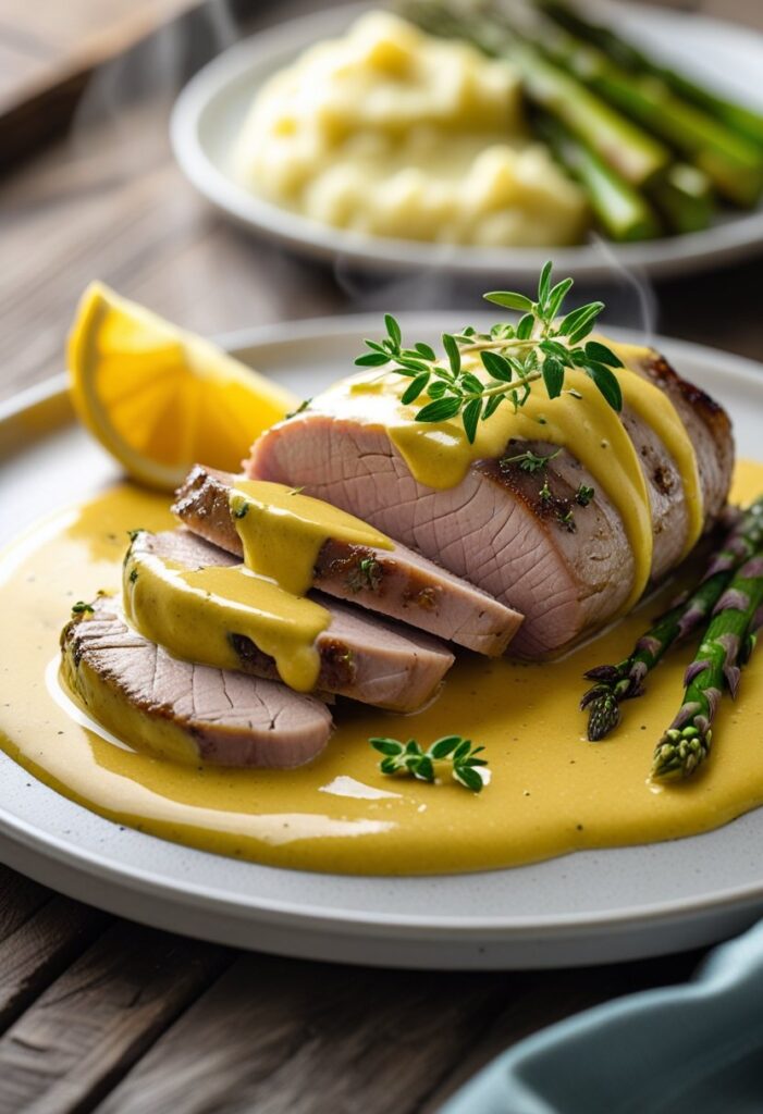 Pork Tenderloin with Dijon Cream Sauce Recipe
