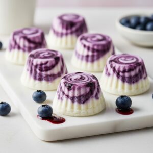 Blueberry Swirl Yogurt Bites Recipe