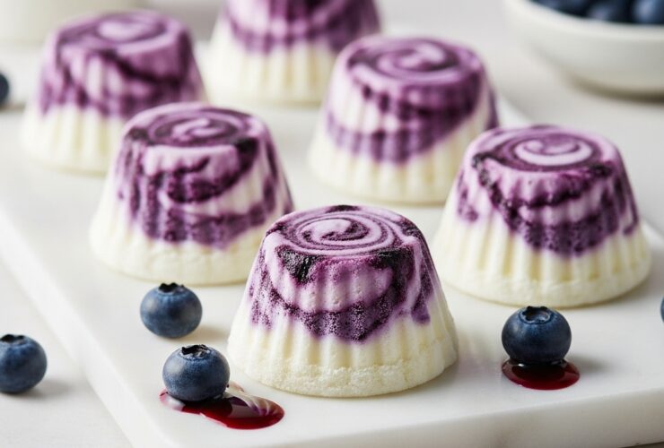 Blueberry Swirl Yogurt Bites Recipe