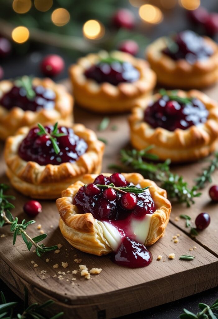 Baked Cranberry Brie Bites Recipe