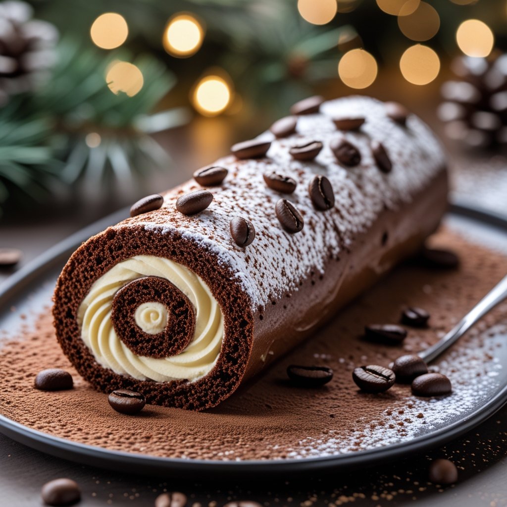Tasty Tiramisu Yule Log Cake Recipe