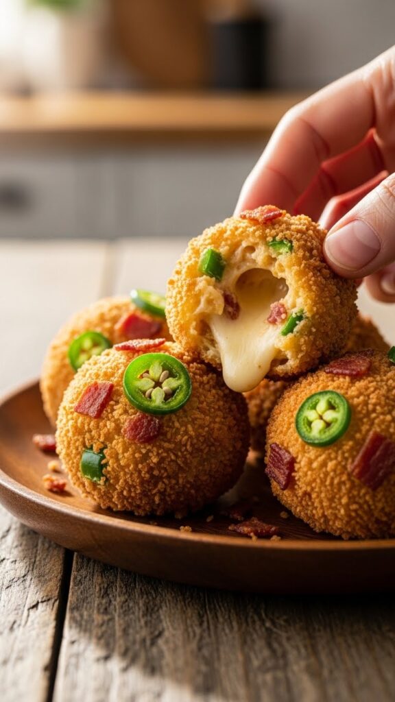 Bacon Jalapeno Popper Cheese Balls Recipe