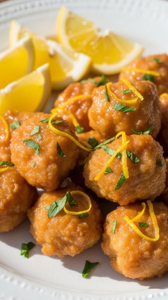 Air Fryer Lemon Chicken Bites Recipe