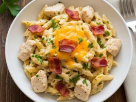 Creamy Chicken Bacon Ranch Pasta Recipe