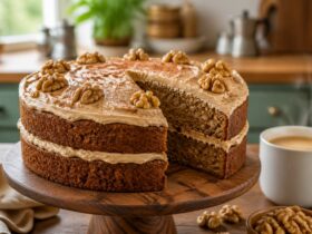 Hairy Bikers Coffee and Walnut Cake Recipe
