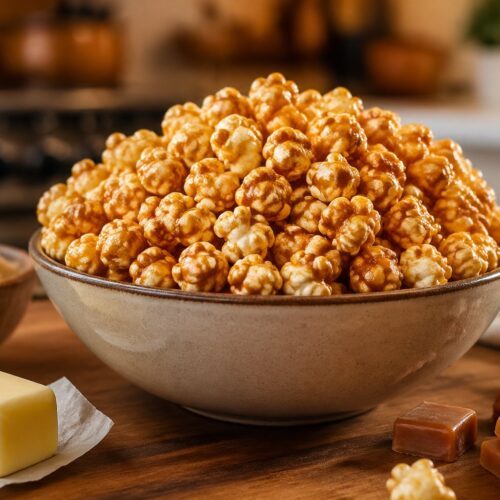 Homemade Butter Toffee Popcorn Recipe