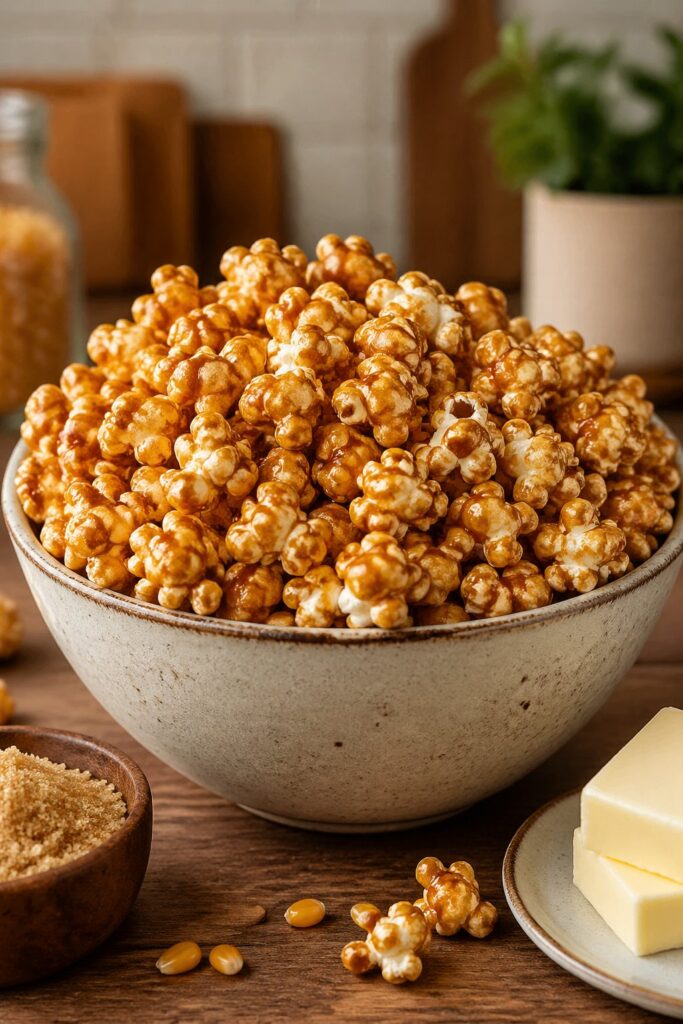 Homemade Butter Toffee Popcorn