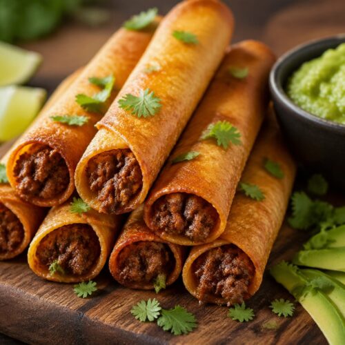 Crispy Keto Beef Taquitos Recipe