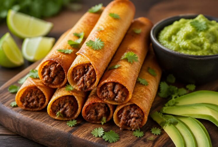 Crispy Keto Beef Taquitos Recipe