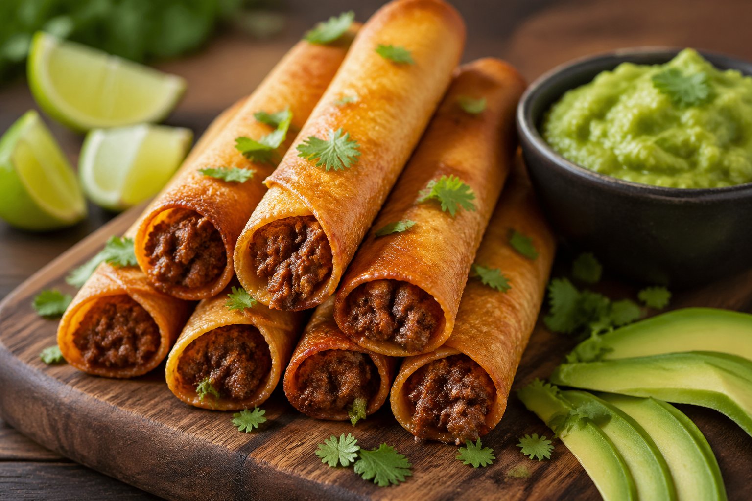 Crispy Keto Beef Taquitos Recipe