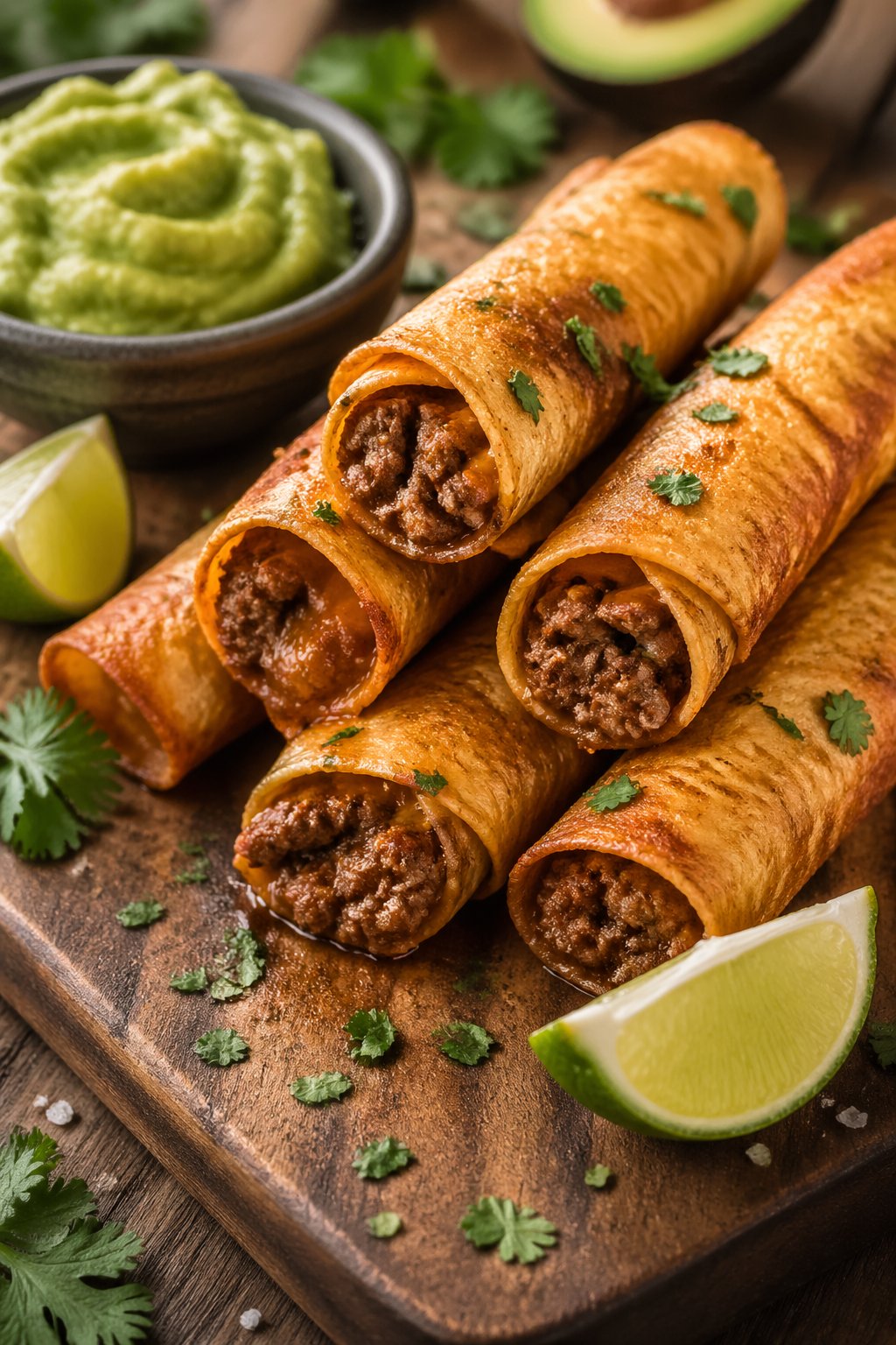 Crispy Keto Beef Taquitos