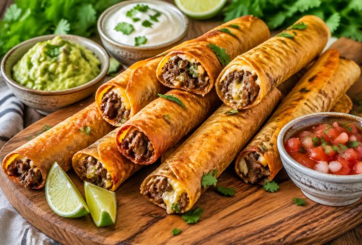 Crispy Keto Beef Taquitos Recipe