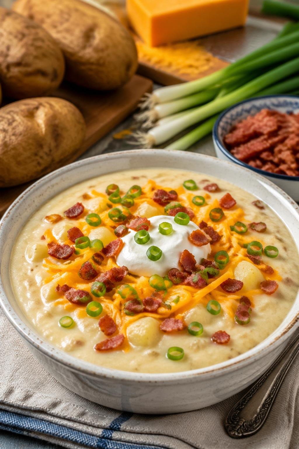 Paula Deen Loaded Baked Potato Soup