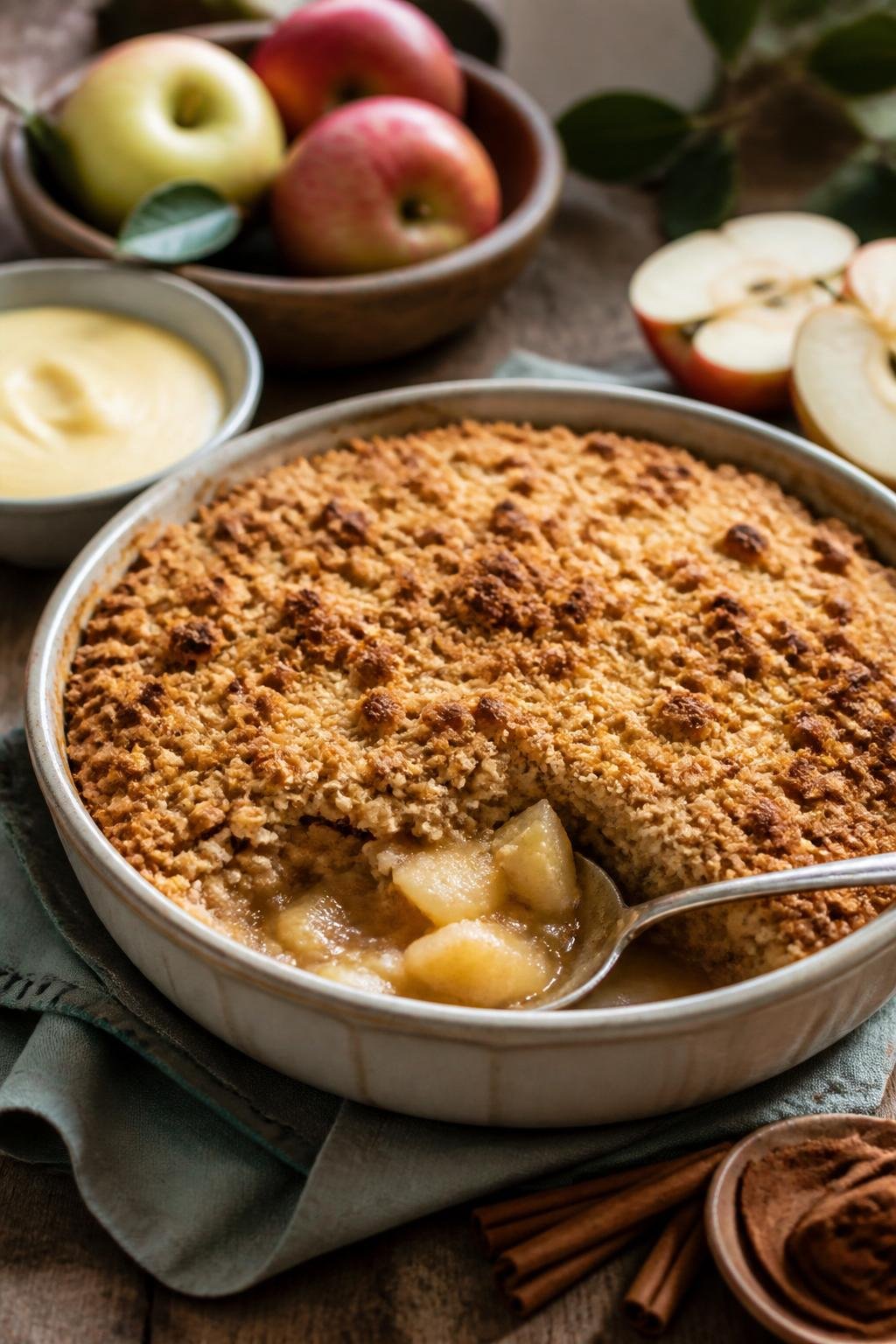 Jamie Oliver Simple Apple Crumble