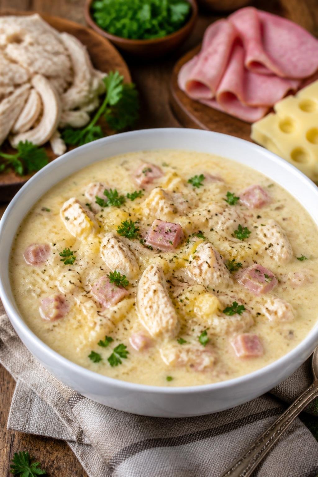 Chicken Cordon Bleu Soup