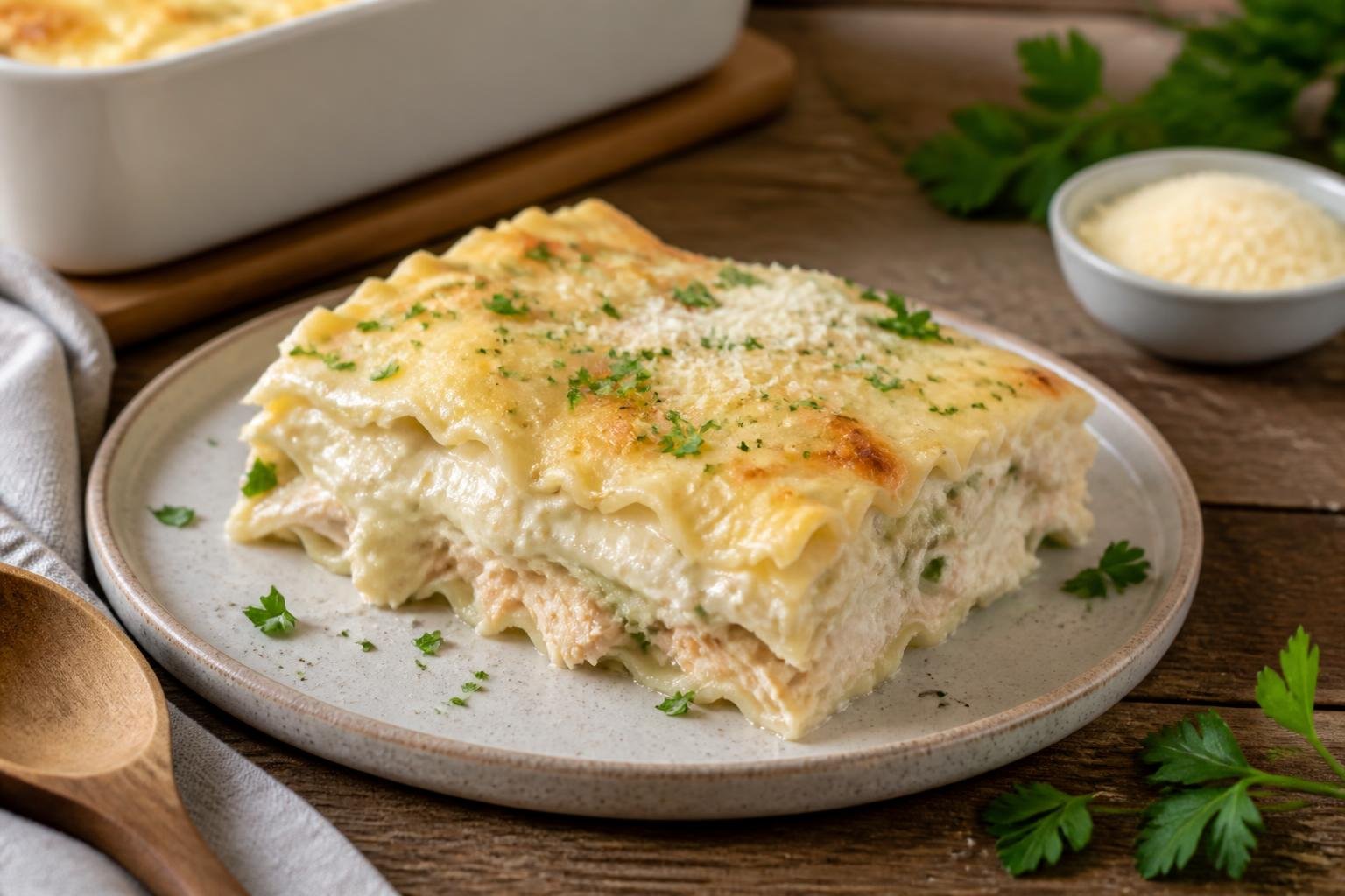 Joanna Gaines White Chicken Alfredo Lasagna Recipe